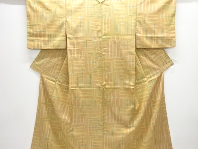JAPANESE KIMONO / OMESHI / NISHIJIN-ORI / WOVEN ABSTRACT